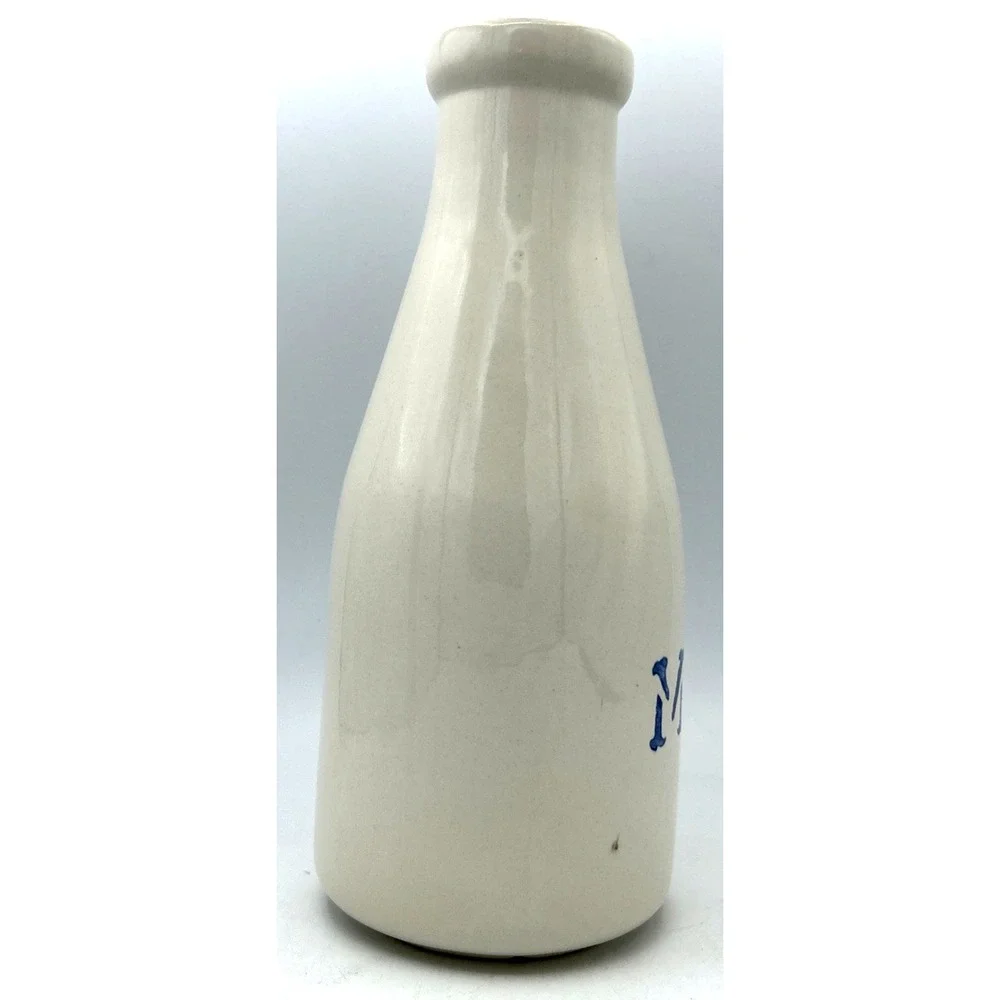 Vtg Milk Bottle Jug Roseville‎ Ohio Stoneware Friendship Pottery?? USA Farmhouse